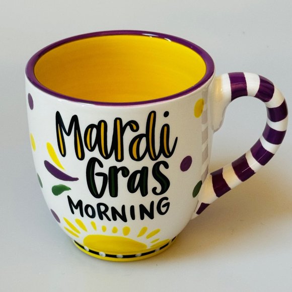 Kalyn Dunks for GLORY HAUS Coffee Cup “Mardi Gras Morning” - Picture 1 of 7